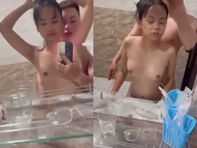 Mảnh khảnh em cùng thằng bồ nện trước gương quay kỉ niệm
