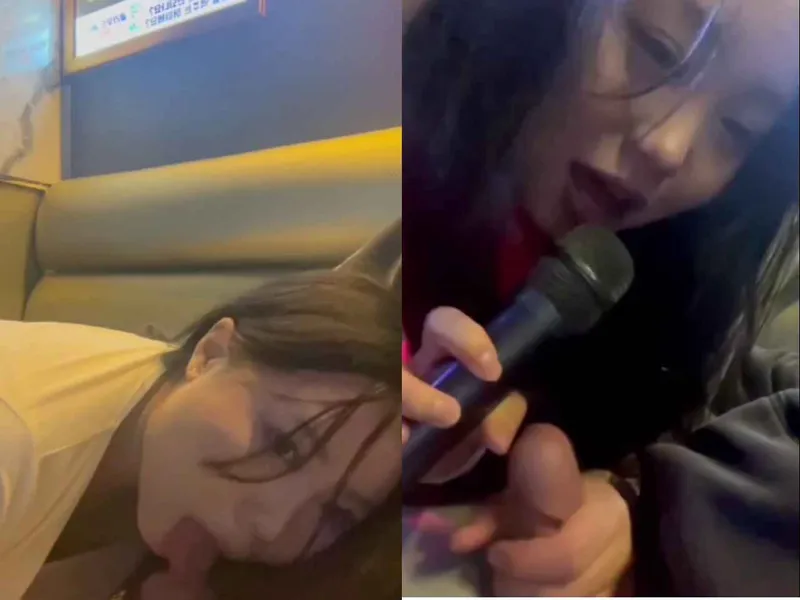 Hát karaoke em cầm nhầm mic thành dương vật anh rồi liếm luôn